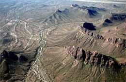 Aerial Photograph of Landforms