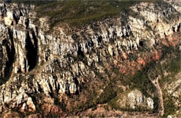 Aerial Photograph of Mogollon Rim at Sedona