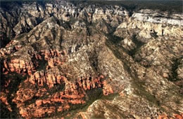 Aerial Photograph of Mogollon Rim at Sedona