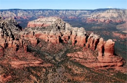 Aerial Photograph of Sedona Red Rock