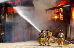 Firefighters Train at a Beach House Live Burn