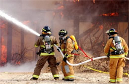 Firefighters Train at a Beach House Live Burn