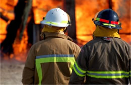 Firefighters Train at a Beach House Live Burn