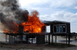 Beach House on Fire