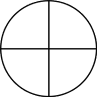 fraction circle fourths