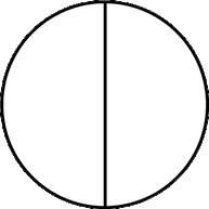 fraction circle halves