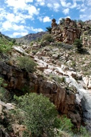 Arizona Hoodoos and Waterfall