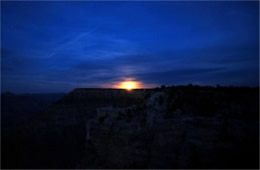 Moon Rise from Grand Canyon Rim