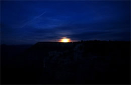 Moon Rise from Grand Canyon Rim