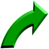 Green Curved Arrow - Four Phase Cycle