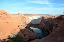 Colorado River at Glen Canyon Dam