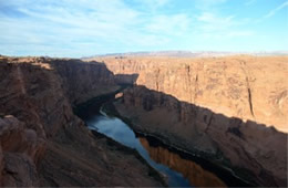 Colorado River at Glen Canyon Dam