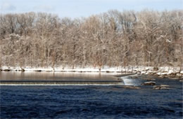 James River in Snow