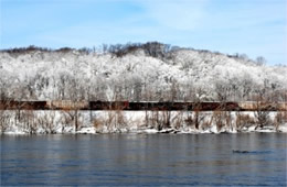 James River in Snow