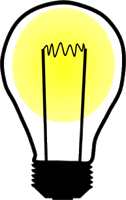 Light Bulb Lit