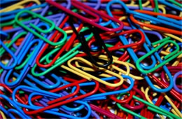 Plastic Covered Colored Paper Clips