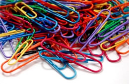 Plastic Covered Colored Paper Clips