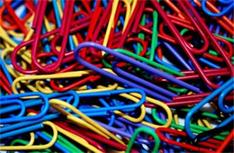 Plastic Covered Colored Paper Clips