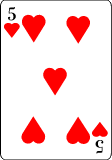 playing card five