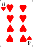 playing card eight