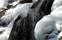 Ice on a Waterfall