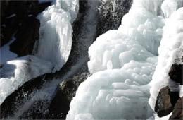 Ice on a Waterfall