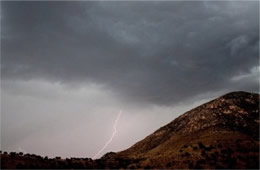 Lightning at Guadalupe Mountains National Park