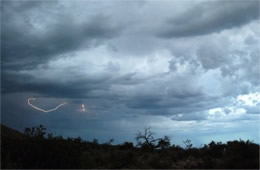 Lightning at Guadalupe Mountains National Park