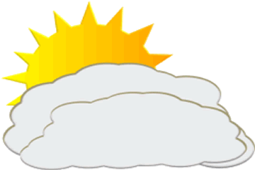 Partly Cloudy Weather Map Symbol